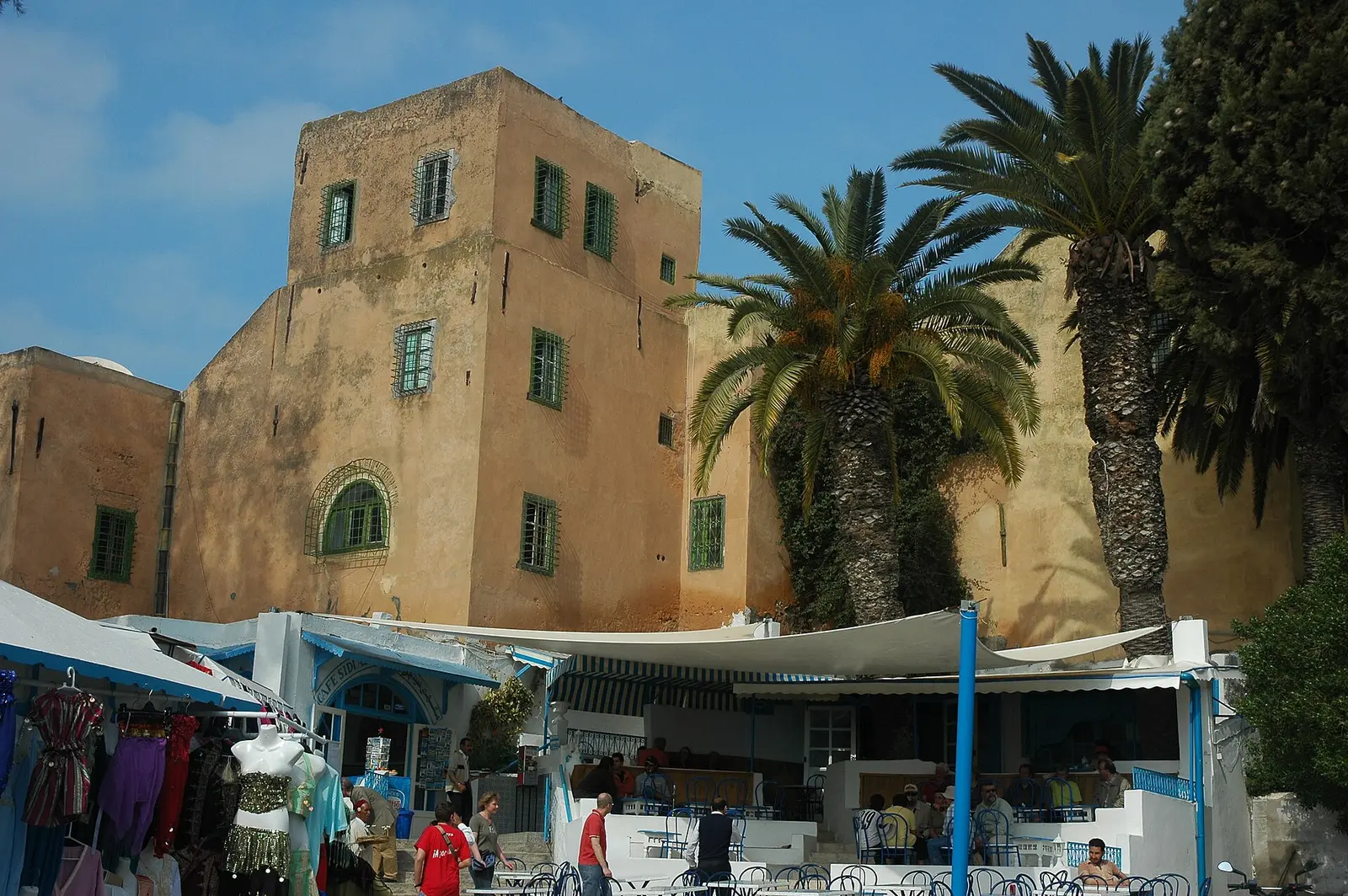 Whitewashed architecture in Sidi Bou Saïd, Tunisia