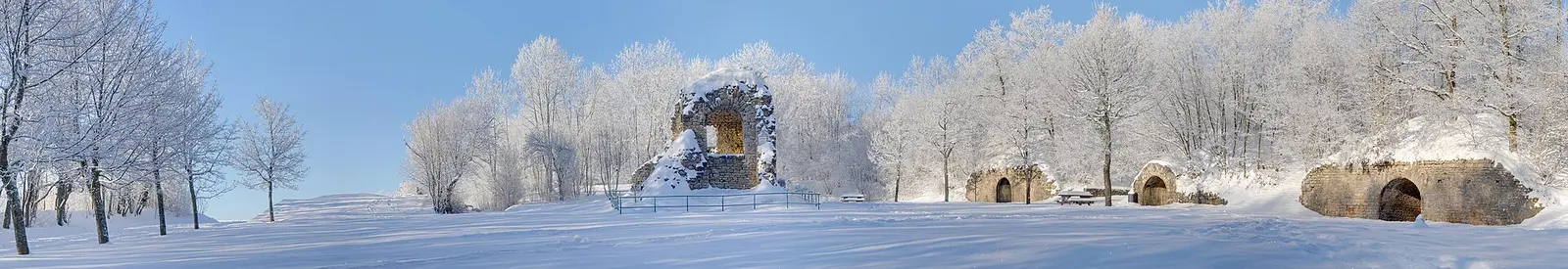 Panorama of Beaufort Castle in southern Lebanon